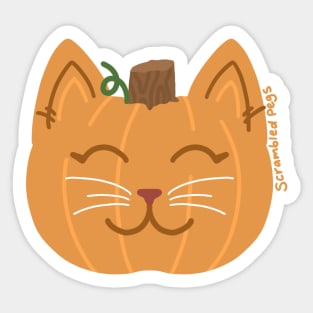 Pumpcat Pumpkin Cat Sticker